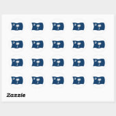 Autocollant du drapeau de Caroline du Sud (Feuille)