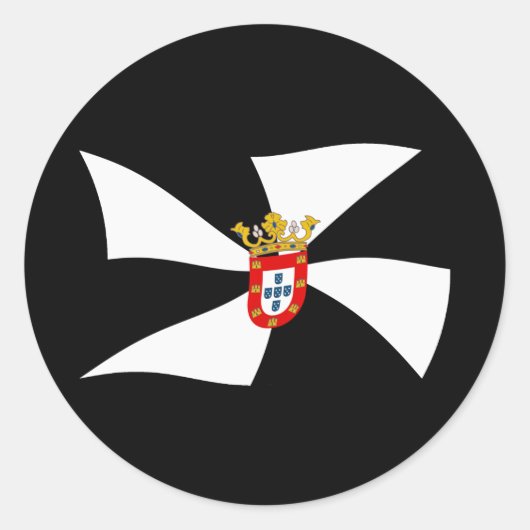 Autocollant du drapeau de Ceuta (Devant)
