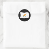Autocollant du drapeau de Chypre (Sac)