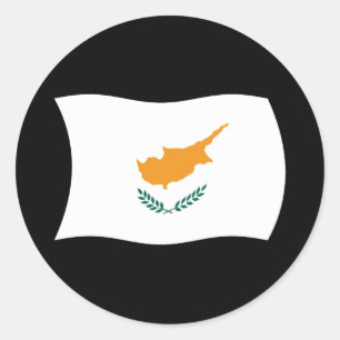 Autocollant du drapeau de Chypre
