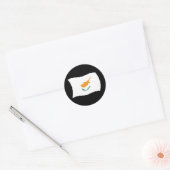 Autocollant du drapeau de Chypre (Enveloppe)