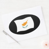 Autocollant du drapeau de Chypre (Enveloppe)