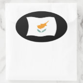 Autocollant du drapeau de Chypre (Sac)