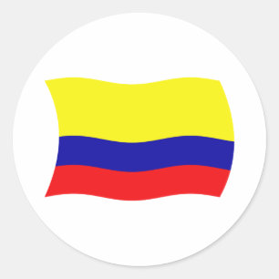 Autocollant du drapeau de Colombie