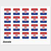 Autocollant du drapeau de Croatie (Feuille)