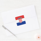 Autocollant du drapeau de Croatie (Enveloppe)