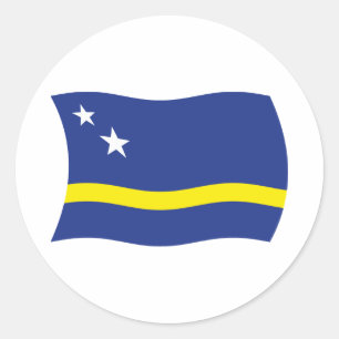 Autocollant du drapeau de Curaçao