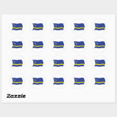 Autocollant du drapeau de Curaçao (Feuille)