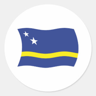 Autocollant du drapeau de Curaçao