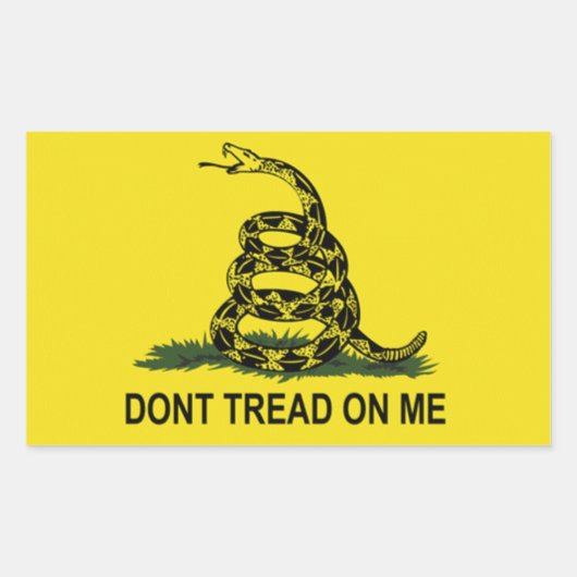 Autocollant du drapeau de Gadsden (Devant)
