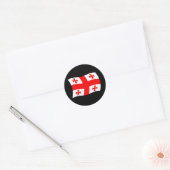 Autocollant du drapeau de Géorgie (Enveloppe)
