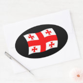 Autocollant du drapeau de Géorgie (Enveloppe)