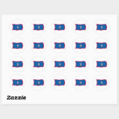 Autocollant du drapeau de Guam (Feuille)