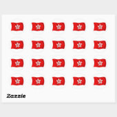 Autocollant du drapeau de Hong Kong (Feuille)