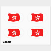 Autocollant du drapeau de Hong Kong (Feuille)
