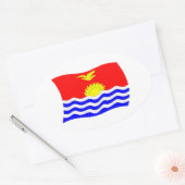 Autocollant du drapeau de Kiribati (Enveloppe)