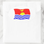 Autocollant du drapeau de Kiribati (Sac)
