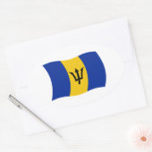 Autocollant du drapeau de la Barbade (Enveloppe)