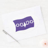 Autocollant du drapeau de la Confédération iroquoi (Enveloppe)