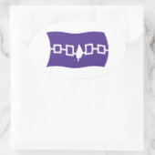 Autocollant du drapeau de la Confédération iroquoi (Sac)