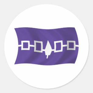 Autocollant du drapeau de la Confédération iroquoi