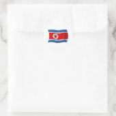 Autocollant du drapeau de la Corée du Nord (Sac)