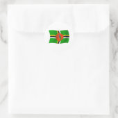 Autocollant du drapeau de la Dominique (Sac)