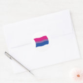 Autocollant du drapeau de la fierté bisexuelle (Enveloppe)