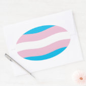 Autocollant du drapeau de la fierté transgenre (Enveloppe)