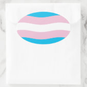 Autocollant du drapeau de la fierté transgenre (Sac)