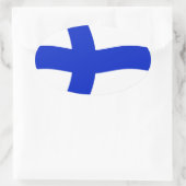 Autocollant du drapeau de la Finlande (Sac)