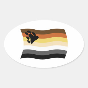 Autocollant du drapeau de la Fraternité de l'ours