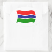 Autocollant du drapeau de la Gambie (Sac)