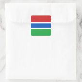 Autocollant du drapeau de la Gambie (Sac)