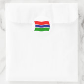Autocollant du drapeau de la Gambie (Sac)