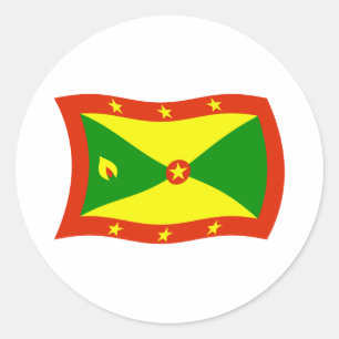 Autocollant du drapeau de la Grenade