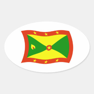 Autocollant du drapeau de la Grenade