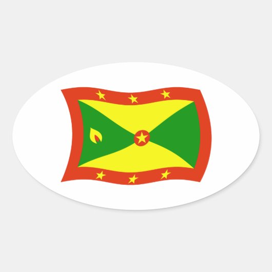 Autocollant du drapeau de la Grenade (Devant)