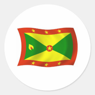 Autocollant du drapeau de la Grenade