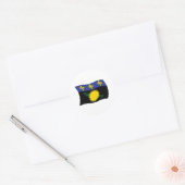 Autocollant du drapeau de la Guadeloupe (Enveloppe)