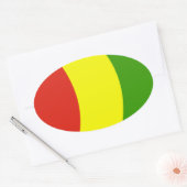 Autocollant du drapeau de la Guinée (Enveloppe)