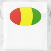 Autocollant du drapeau de la Guinée (Sac)