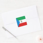 Autocollant du drapeau de la Guinée équatoriale (Enveloppe)