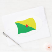Autocollant du drapeau de la Guyane française (Enveloppe)