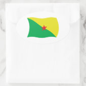Autocollant du drapeau de la Guyane française (Sac)