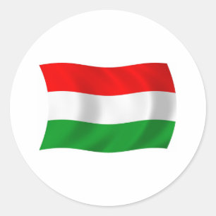Autocollant du drapeau de la Hongrie