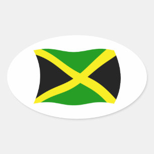 Autocollant du drapeau de la Jamaïque