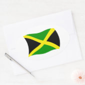 Autocollant du drapeau de la Jamaïque (Enveloppe)