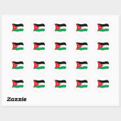 Autocollant du drapeau de la Jordanie (Feuille)