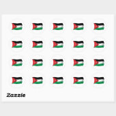 Autocollant du drapeau de la Jordanie (Feuille)